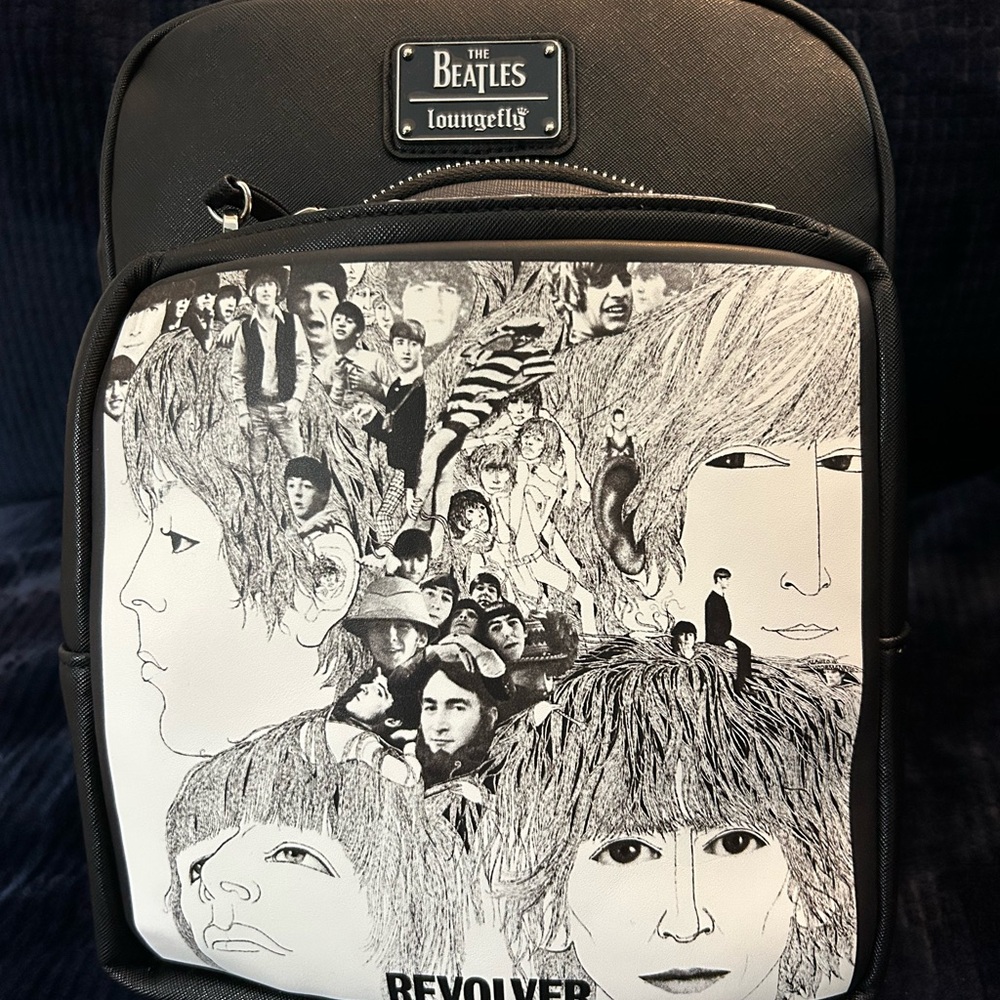 NWT The Beatles x Loungefly Revolver Album with Detachable Record Pouch Backpack
